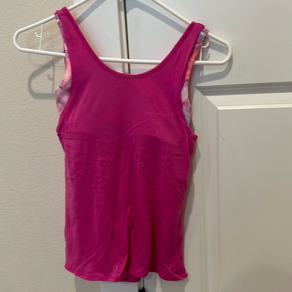 Ivivva girl pink sport tank top size 10